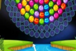 لعبة رمي البالونات الملونة